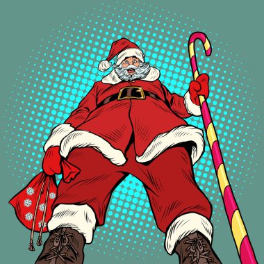 Gösteriş budalası Noel Baba. Noel ve Yeni Yıl, Aralık 'ta kış mevsimi tatili
