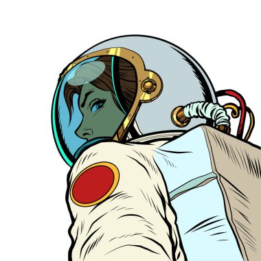 Beni takip eden bir kadın astronot geleceğe doğru yol alıyor.