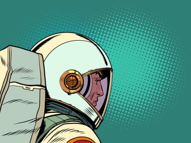 Uzay giysisi içinde üzgün, düşünceli bir astronot. Yalnızlık ve ayrılık