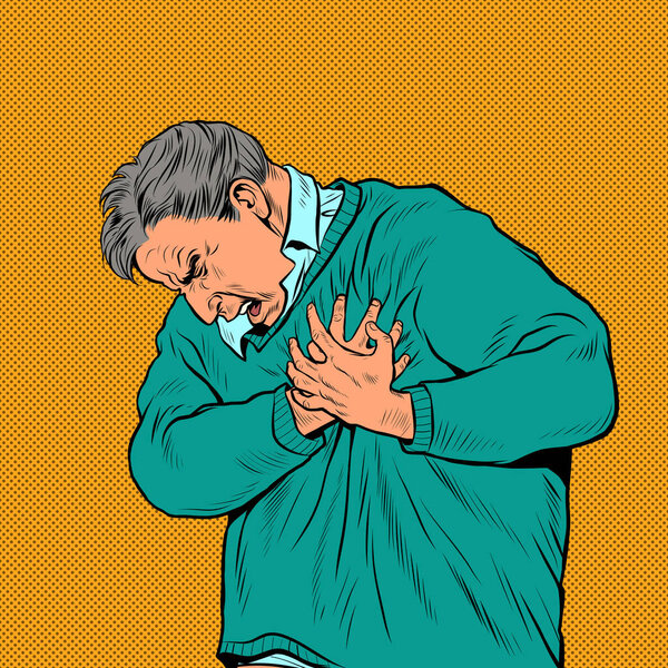 у пожилого человека боль в сердце, инфаркт миокарда гипертоническая аритмия и другие заболевания кардиологии