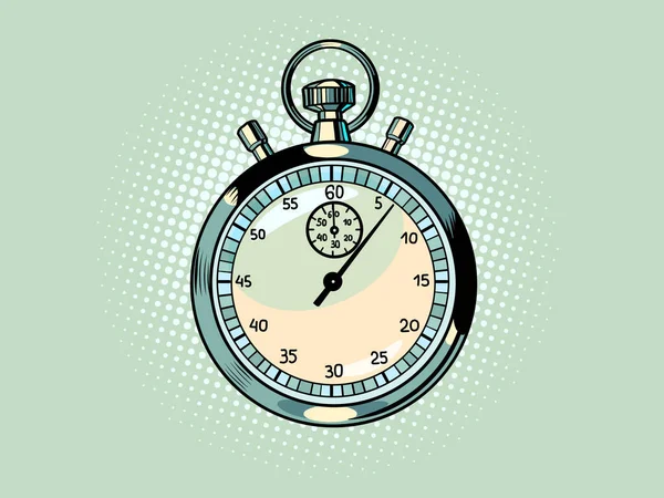 Spor Kronometre Hız Ölçer Zaman Aralığı Okları Doğru Bir Araçtır — Stok Vektör