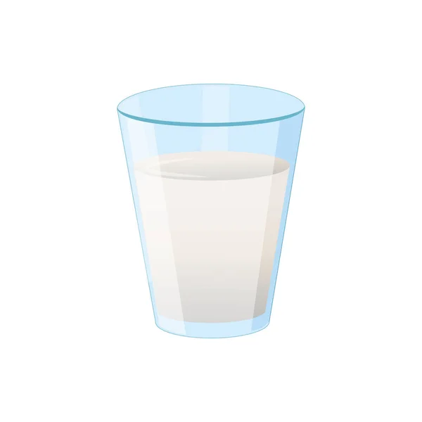Γυάλινο Ποτήρι Γάλα Για Banner Design Εικονογράφηση Διάνυσμα Πρότυπο Σχεδιασμού — Διανυσματικό Αρχείο