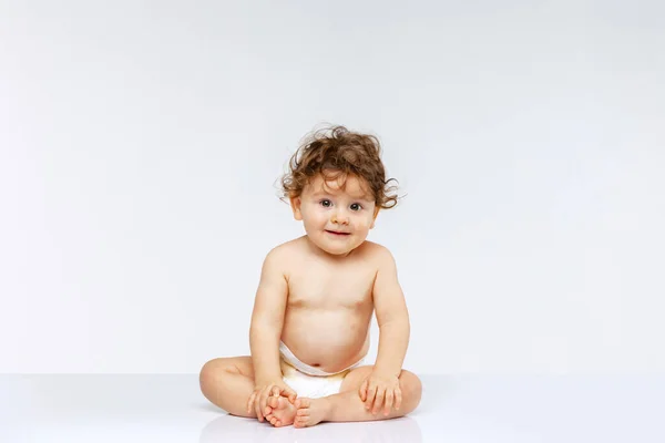 Cuidado Salud Bebé Nueva Generación Retrato Pequeño Niño Lindo Bebé — Foto de Stock