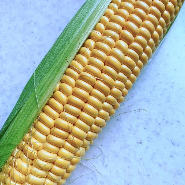 Kukurydza Kolbie Kukurydza Żółta Ziarna Gotowanej Kukurydzy Warzywa Żółte Produkty — Zdjęcie stockowe