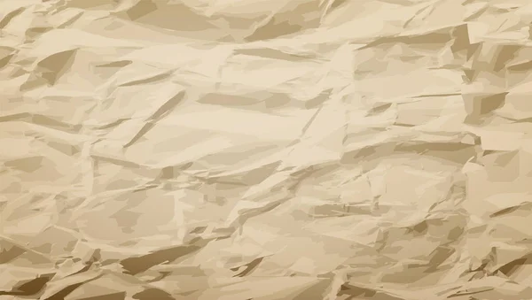 2D increspato marrone carta texture modello senza soluzione di continuità — Vettoriale Stock