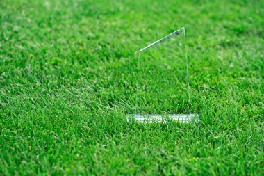 Çim çimlerine oyma için camdan yapılmış ödül.. 