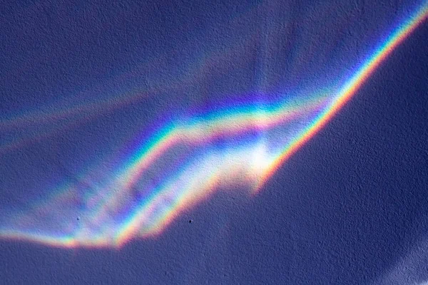 Fondo Abstracto Con Arco Iris Que Refleja Luz Onda Forma — Foto de Stock