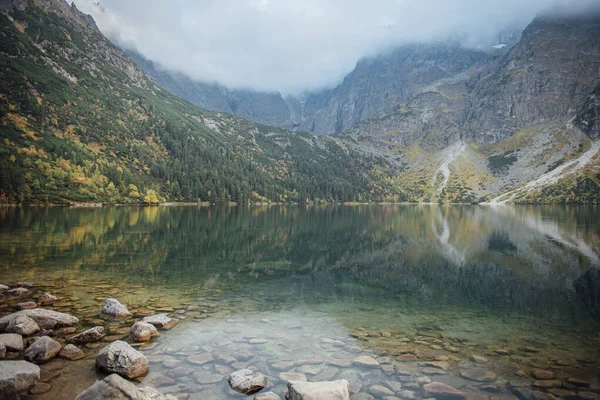 Morskie Oko Lake Eye Sea Tatra Mountains Poland Famous Polish — Stock Photo, Image