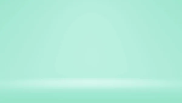 Abstracte Pastelblauwe Kleur Achtergrond Verloop Lichte Achtergrond Met Studio Tafel — Stockfoto