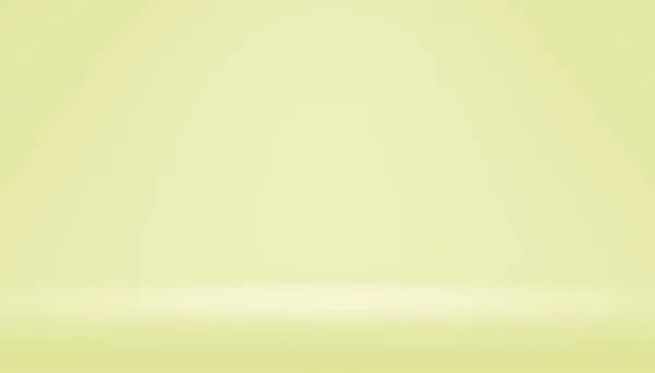 Abstracte Pastelgele Kleur Achtergrond Verloop Lichte Achtergrond Met Studio Tafel — Stockfoto