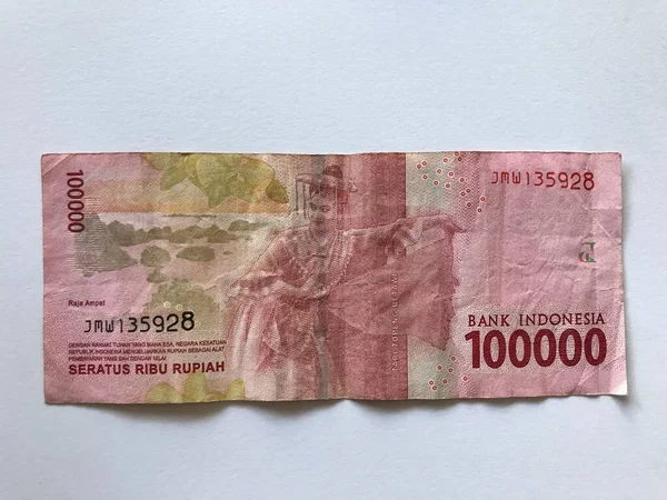 Indonesische Rupiah Geld Für Hintergrund Serie Von Indonesischen Rupiah Banknoten — Stockfoto