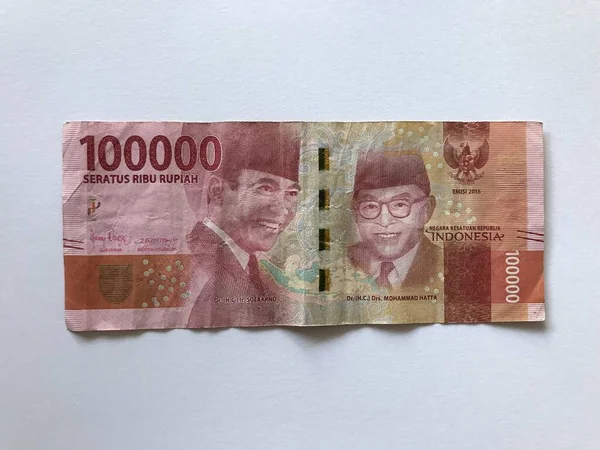 Indonesisch Rupiah Geld Voor Achtergrond Reeks Indonesische Rupiah Bankbiljetten Voor — Stockfoto