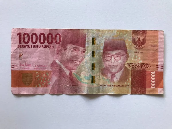 Indonesische Rupiah Geld Für Hintergrund Serie Von Indonesischen Rupiah Banknoten — Stockfoto