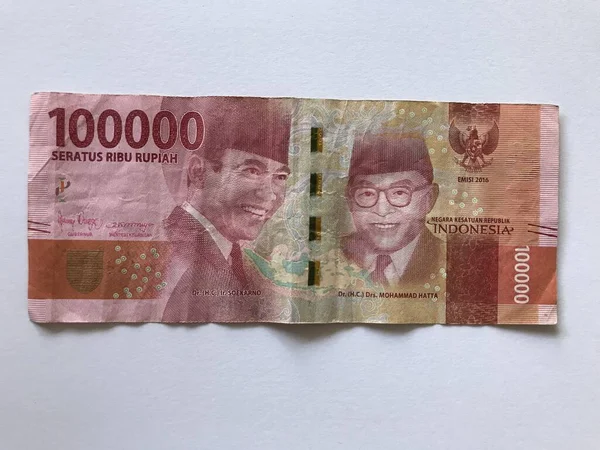 Indonesische Rupiah Geld Für Hintergrund Serie Von Indonesischen Rupiah Banknoten — Stockfoto