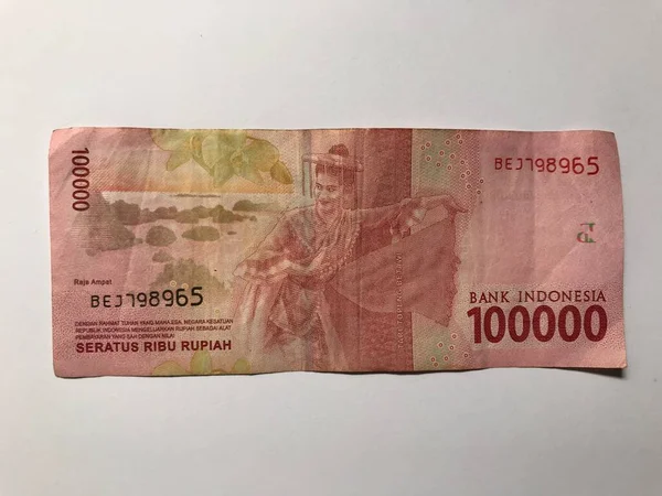 Indonesian Rupiah Money Pour Fond Série Billets Banque Roupie Indonésienne — Photo