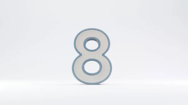 Number Text Gray Background Gray Illustration Rendering Countdown Text Number — Stock Photo, Image