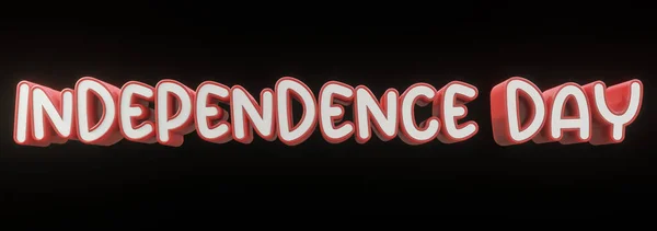 Текст Indonesia Красный Белый Цвет Изолированные Иллюстрации Рендеринга День Независимости — стоковое фото