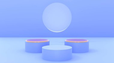 Ahşap platform cam soyut arkaplan 3d illüstrasyon görüntüleme ürünleri tasarım arka plan reklamları ve benzeri için hazırlar