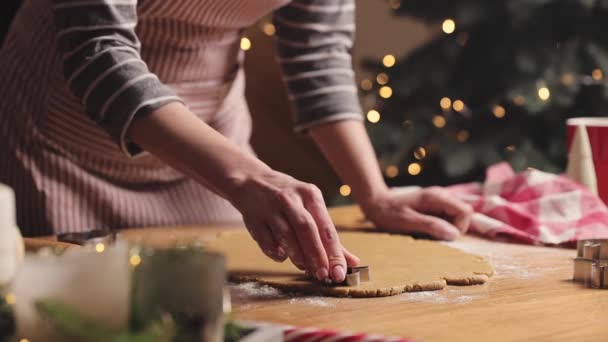 Joyeux Noël, bonne année. Cuisson au pain d'épice, au gâteau ou au strudel — Video