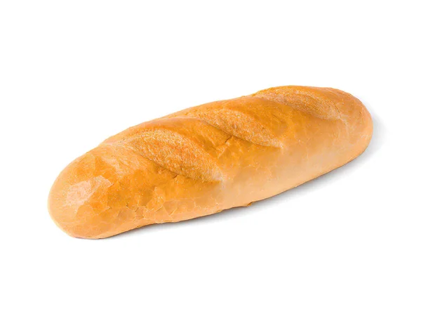 Brood Van Zelfgemaakt Wit Brood Geïsoleerd Witte Achtergrond — Stockfoto