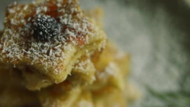 Fransız tostu Noel ağacı tatili atmosferi