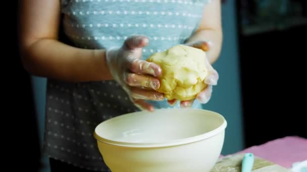 Pétrir la pâte à la main pour la cuisson — Video