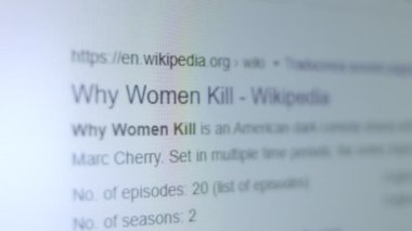 Kadınlar neden öldürür? Ekran piksel kipinde çekiliyor.
