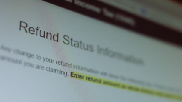 Onde Está Meu Reembolso Fotografar Tela Modo Pixel — Vídeo de Stock