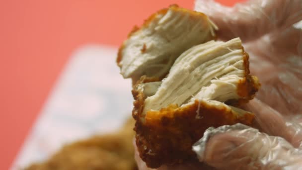 Karácsonyi Konyha Sült Csirkét Készítek Japán Karácsonyi Hagyományok — Stock videók