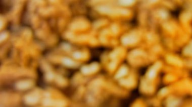 Fındık yakın çekim. Avrupa tatlıları. Ortadoğu ulusal tatlı yiyecekler, tatlı atıştırmalıklar.