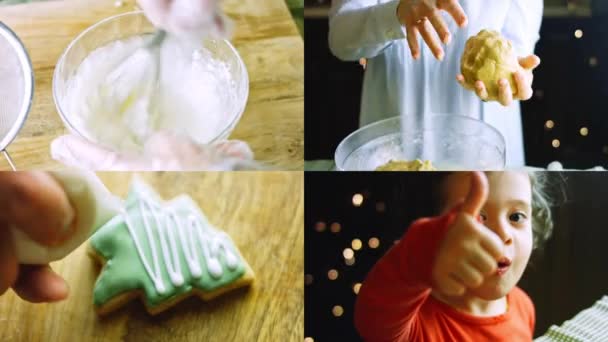 最佳自制姜饼饼干 的四个视频 — 图库视频影像
