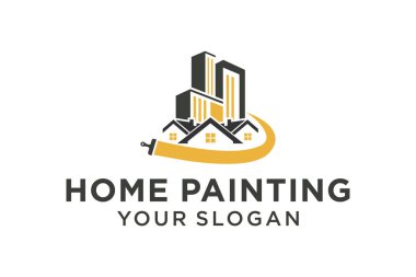 Boyama Evleri, Binalar ve Daireler Logo Tasarımı