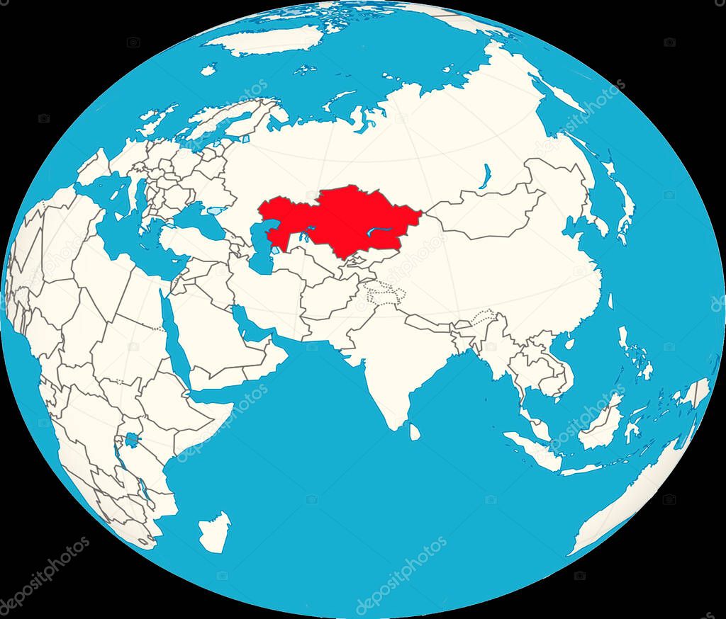 Kazakhstan on the world map, riots and clashes in Kazakhstan