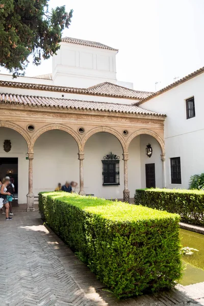 Real Alcázar Sevilla Complejo Palaciego Amurallado Construido Diferentes Edificios Históricos —  Fotos de Stock