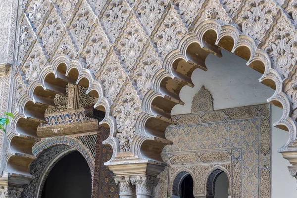 Real Alcázar Sevilla Complejo Palaciego Amurallado Construido Diferentes Edificios Históricos — Foto de Stock