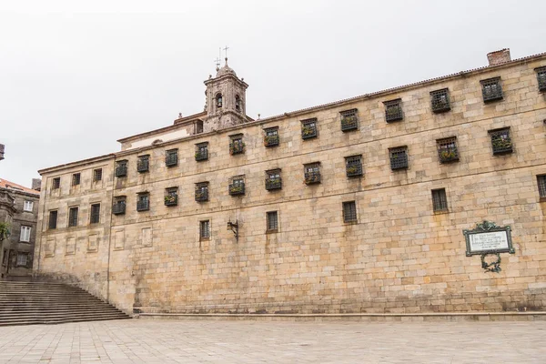 Monastero San Pelayo Piazza Quintana Santiago Compostela Spagna — Foto Stock