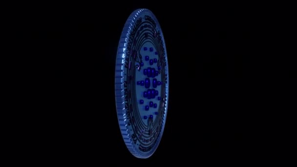 Cardano Blockchain Público Código Aberto Peer Peer Crypto Rede Descentralizada — Vídeo de Stock
