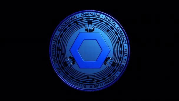 Chainlink Zdecentralizowany Blockchain Bardzo Bezpieczne Platformy Odporne Manipulacje Krypto Sieci — Wideo stockowe
