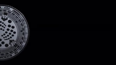 IOTA dijital para ağı 4K döngüsü Dağıtılmış Ledger şifreleme zinciri teknolojisi veri değişimi Sanal 3D sanat yüksek teknolojili modern veri
