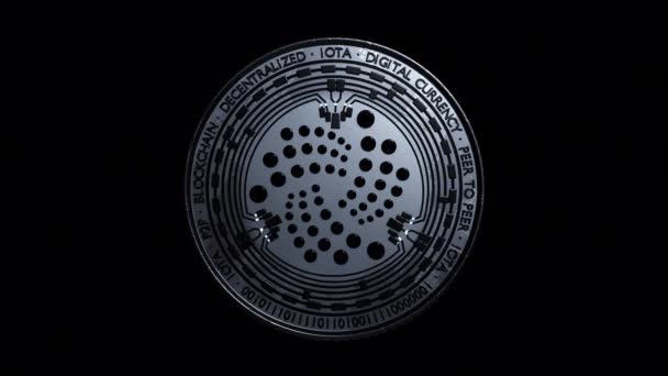 Iota Open Source Distributed Ledger Και Cryptocurrency Ψηφιακό Νόμισμα Cryptocurrency — Αρχείο Βίντεο