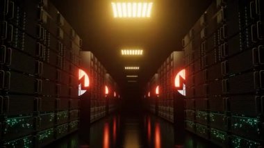 3D engelleme sunucusu şifreleme Monero dijital sanat logosu dijitalsiz döngü yüksek teknoloji alfa kanalı merkezi olmayan güvenli ağ 4K fütüristik animasyon