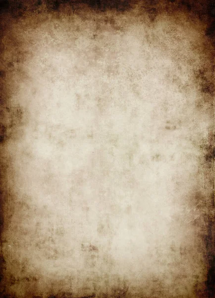 Grunge-Hintergrund aus altem braunem Papier mit Vignette — Stockfoto