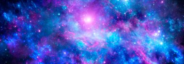 Derin uzayda yıldızlı kozmik arkaplan nebulası