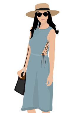 Şapka ve güneş gözlüğü modeli