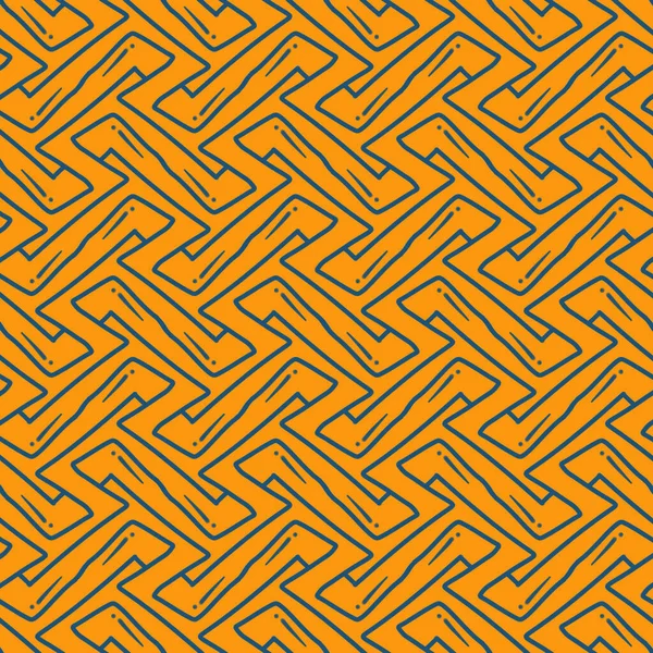 background, hand drawn zigzag pattern, american ethnic background, orange vintage background, ornaments, textiles, wrapping paper, packaging etc.