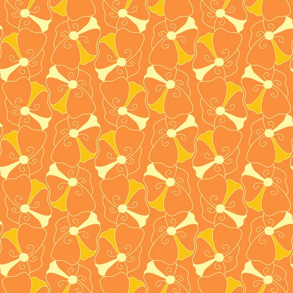 Backgrounds Hand Drawn Floral Mexican American Ethnic Backgrounds Orange Tone — Fotografia de Stock