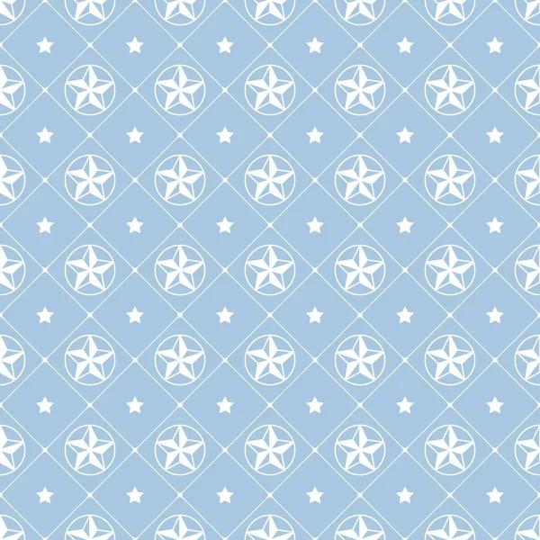 Estrellas Azul Dentro Las Células Romboides Fondo Año Nuevo Dibujo — Vector de stock