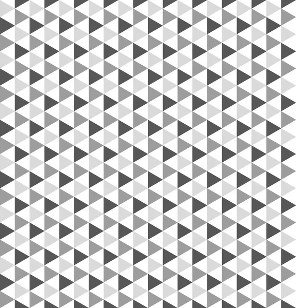 Geometric Pattern Gray Triangles Black White Background Vector Seamless Pattern — Stockvektor