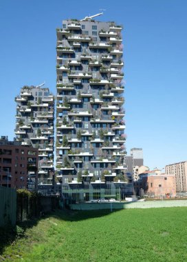 Bosco Verticale, yenilikçi mimari tasarımı, Milan, Lombardy, İtalya
