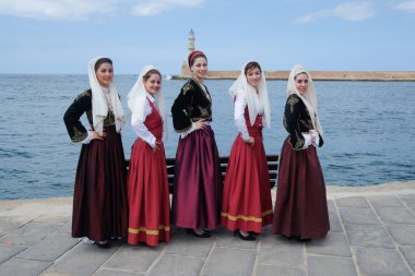 Geleneksel folklor dansı, Hanya, Girit, Yunanistan, Avrupa